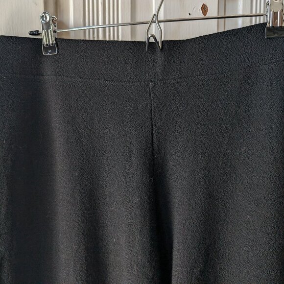 Eileen Fisher - Black Wool Wide Leg Pants - Picture 2 of 6